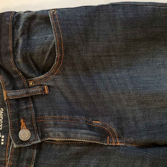 GAP Legging Jeans Sz 6/28 Dark/Medium Wash - Picture 3 of 8